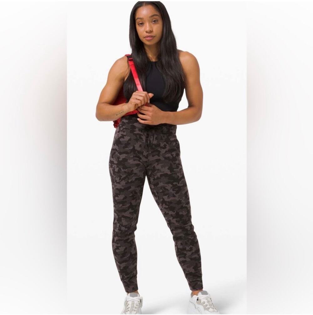 Lululemon Pants Womens 2 Ready to Rulu Jogger Jacquard Heritage Camo Black Lunar